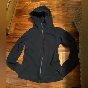 Lululemon Scuba Full Zip Hoodie Navy Blue Size 8 Athletic Jacket